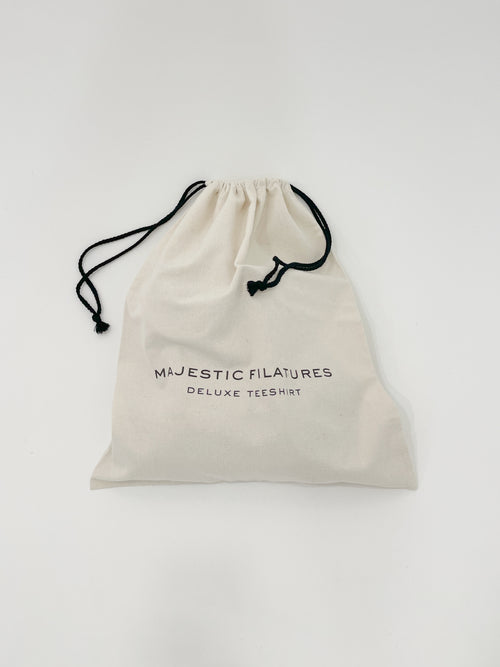 White Pouch Small 35x25cm - MAJESTIC FILATURES