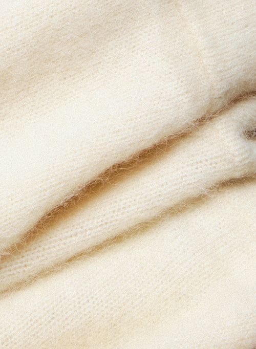Ecru Long Collar in Raccoon - MAJESTIC FILATURES