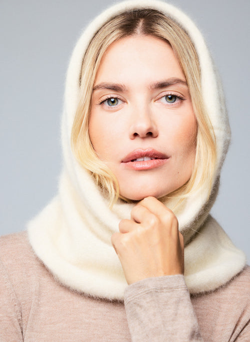 Ecru Long Collar in Raccoon - MAJESTIC FILATURES