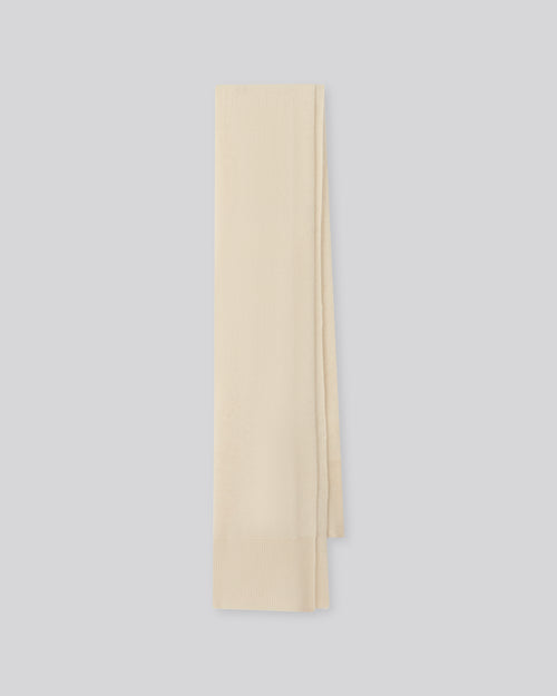 White Raccon wool / Polyamide scarf - MAJESTIC FILATURES