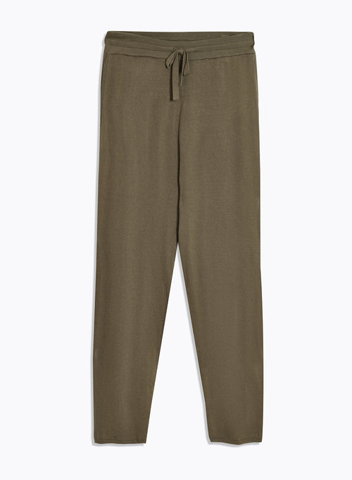 Green organic cotton pants - MAJESTIC FILATURES