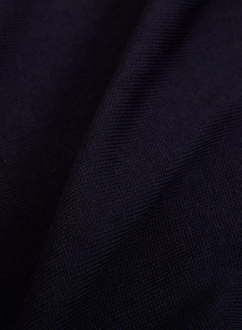 Polo azul marino Polo de manga corta en seda / viscosa - MAJESTIC FILATURES