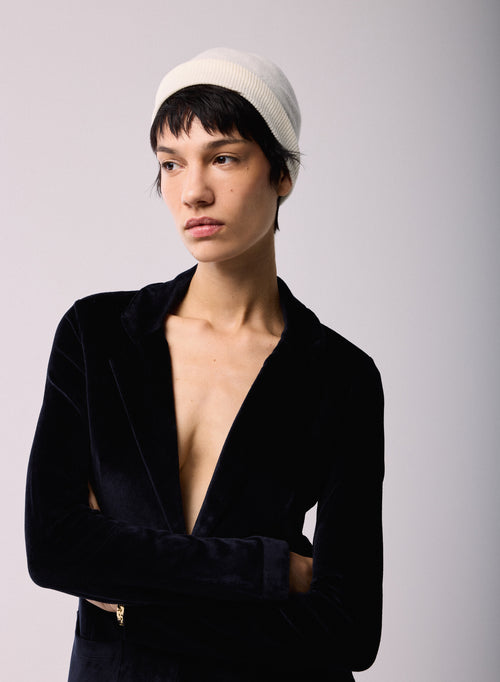Bonnet Blanc en Cachemire - MAJESTIC FILATURES