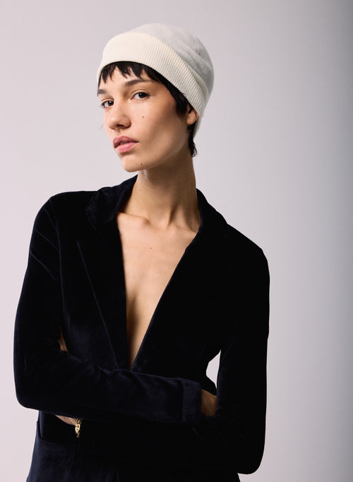 Bonnet Blanc en Cachemire - MAJESTIC FILATURES