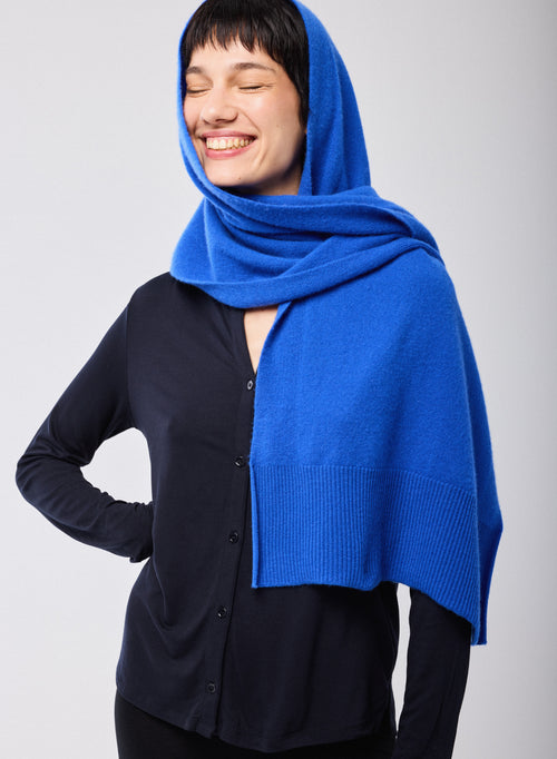 Echarpe Bleu en Cachemire - MAJESTIC FILATURES