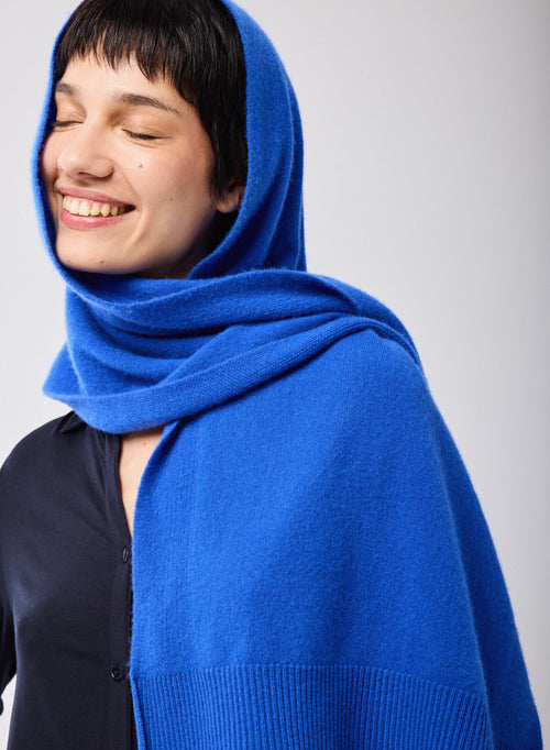 Echarpe Bleu en Cachemire - MAJESTIC FILATURES
