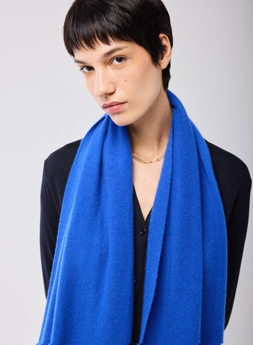 Echarpe Bleu en Cachemire - MAJESTIC FILATURES
