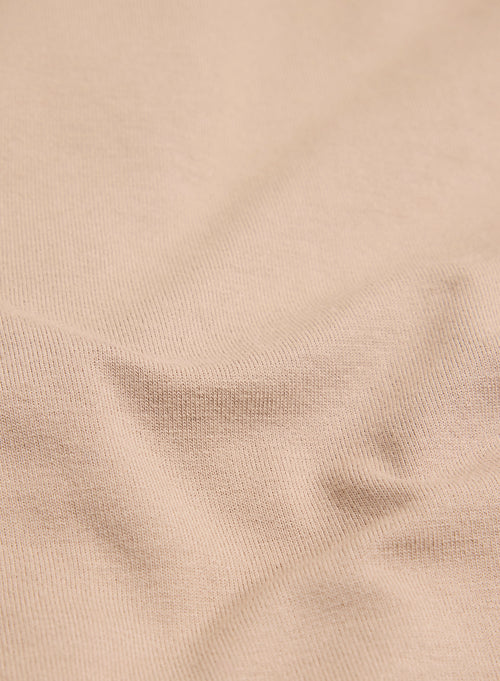 Camisa beige de manga 3/4 en viscosa / elastano - MAJESTIC FILATURES