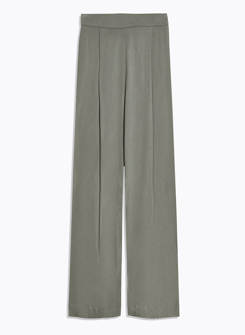 Grüne Hose aus Viskose / Elastan - MAJESTIC FILATURES