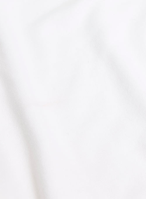 White V-neck T-shirt in Viscose and Elastane - MAJESTIC FILATURES