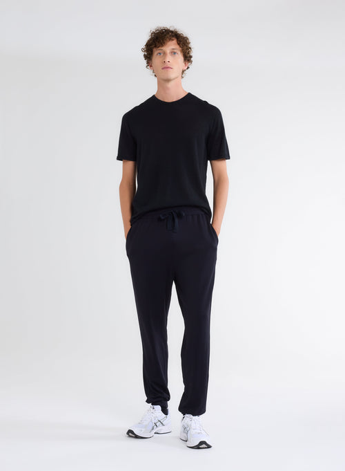 Marinehose mit Taschen aus Viskose und Elasthan - MAJESTIC FILATURES