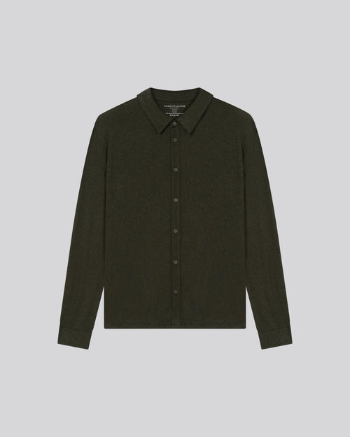 Green Shirt Langarmshirt aus Bio-Baumwolle - MAJESTIC FILATURES