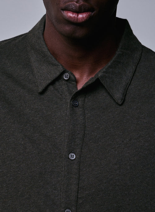 Green Shirt Langarmshirt aus Bio-Baumwolle - MAJESTIC FILATURES