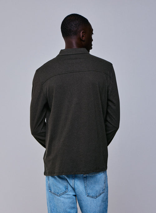 Green Shirt Langarmshirt aus Bio-Baumwolle - MAJESTIC FILATURES