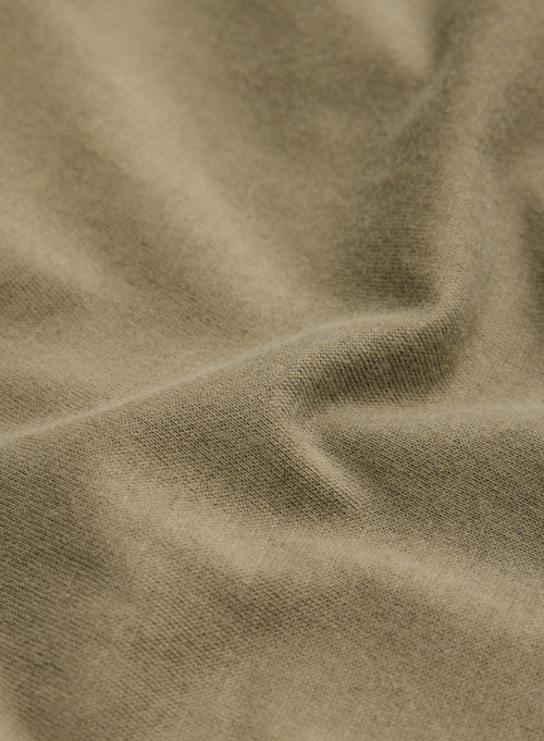 Grünes Kurzarm-T-Shirt mit Rundhalsausschnitt aus Bio-Baumwolle - MAJESTIC FILATURES