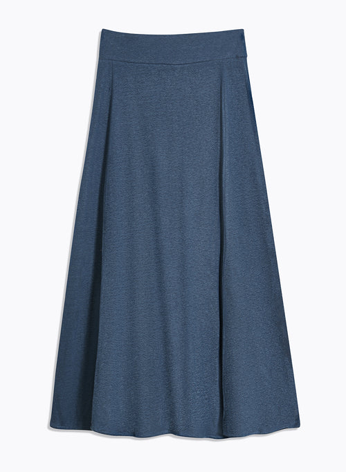 Blue Linen Skirt - MAJESTIC FILATURES