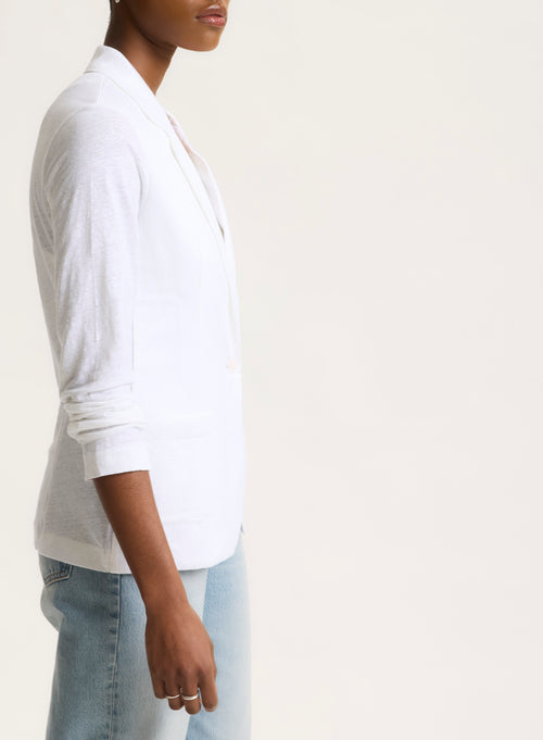 Chaqueta blanca de manga larga - MAJESTIC FILATURES