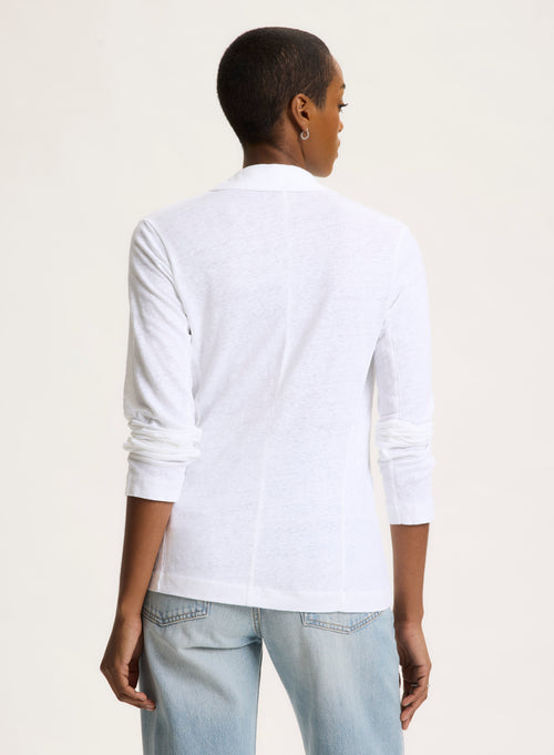 Chaqueta blanca de manga larga - MAJESTIC FILATURES