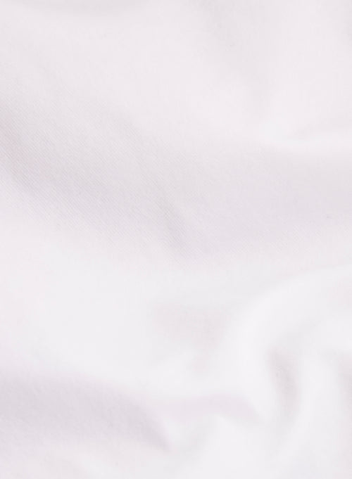 Polo Blanc Col Polo Manches Courtes en Coton organique / Elasthanne - MAJESTIC FILATURES