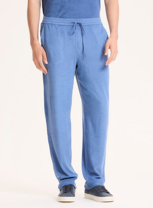 Pantalones Azul Algodón Orgánico / Modal - MAJESTIC FILATURES