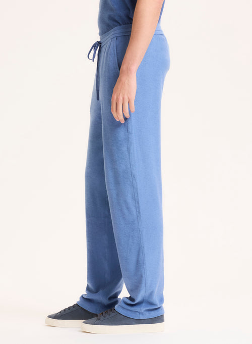 Pantalones Azul Algodón Orgánico / Modal - MAJESTIC FILATURES