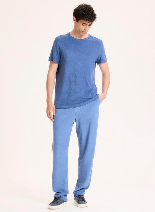Pantalones Azul Algodón Orgánico / Modal - MAJESTIC FILATURES