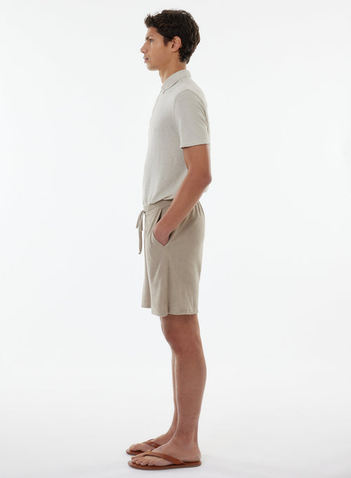 Beige Shorts aus Bio-Baumwolle / Modal - MAJESTIC FILATURES