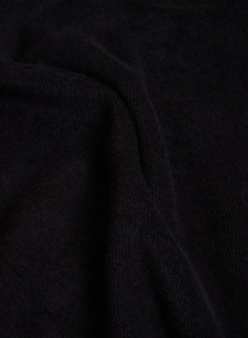 Black T-shirt Round Neck Short Sleeve in Organic Cotton / Modal - MAJESTIC FILATURES