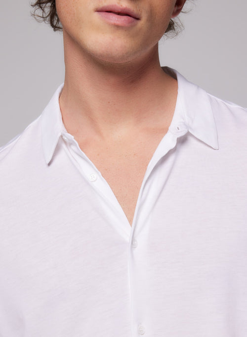 Langarmshirt aus Lyocel / Tencel / Baumwolle - MAJESTIC FILATURES