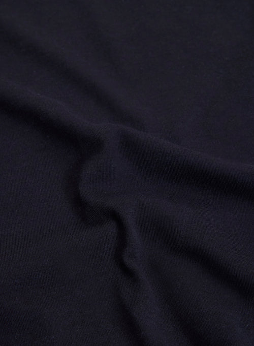 Tee shirt Marine Col Rond Manches Courtes en Lyocell / Tencel / Coton organique - MAJESTIC FILATURES
