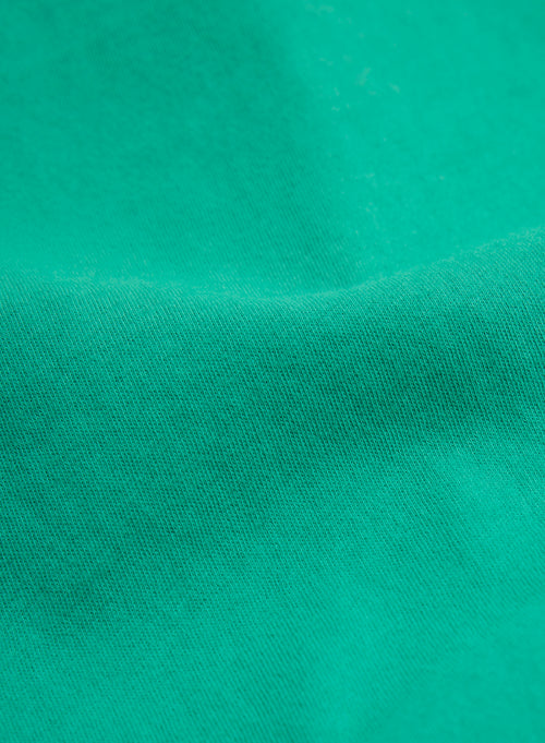 Green U-neck Sleeveless Dress in Organic Cotton - MAJESTIC FILATURES