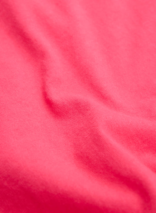 Pink U-neck Sleeveless Dress in Organic Cotton - MAJESTIC FILATURES