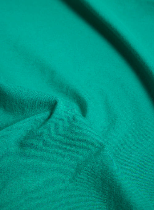 Green Shirt Long Sleeves in Organic Cotton - MAJESTIC FILATURES