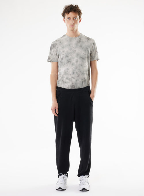 Pantalones de lino negro / algodón orgánico - MAJESTIC FILATURES
