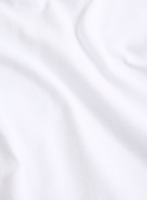Weißes Oversize-T-Shirt mit Rundhalsausschnitt und kurzen Ärmeln aus organischer Baumwolle - MAJESTIC FILATURES