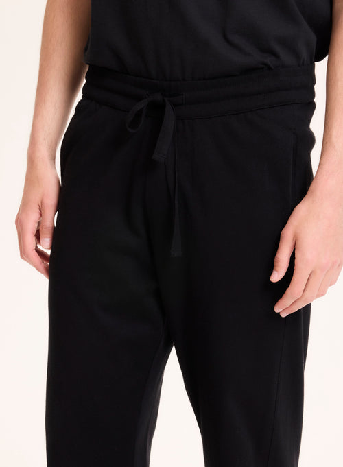 Pantalon Noir en Coton organique - MAJESTIC FILATURES