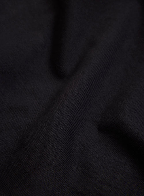 Black Long Sleeve Organic Cotton Vest - MAJESTIC FILATURES