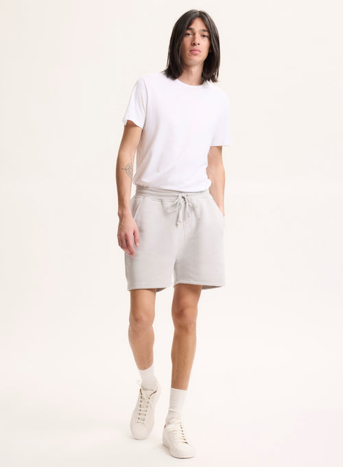 Pantalones cortos grises de algodón orgánico - MAJESTIC FILATURES
