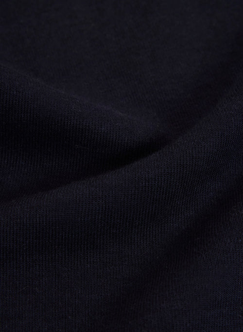 Navy trousers in Lyocell / Tencel / Organic cotton - MAJESTIC FILATURES