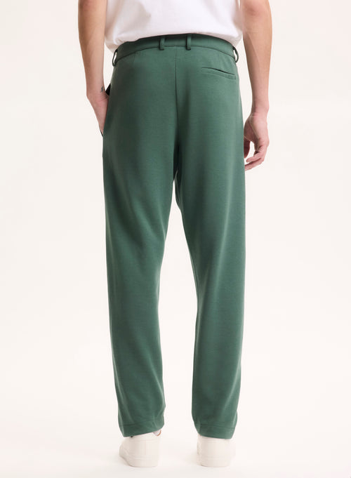 Pantalón verde de Lyocell / Tencel / Algodón orgánico - MAJESTIC FILATURES