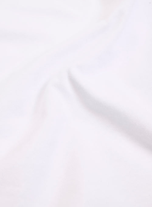 White 3/4 Sleeve Boat Neck Organic Cotton T-shirt - MAJESTIC FILATURES