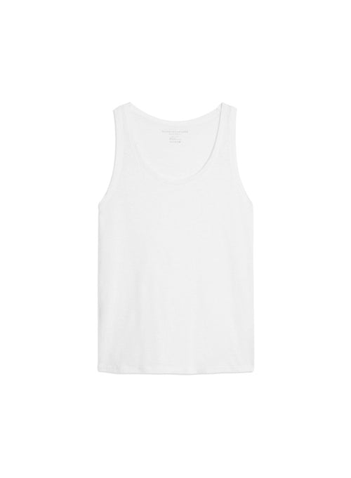 U-Ausschnitt Tank Top Leinen / Elasthan - MAJESTIC FILATURES