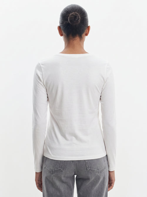 Viscose and elastane t-shirt - MAJESTIC FILATURES