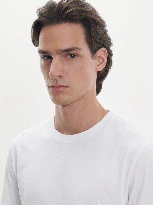 Organic cotton and elastane t-shirt - MAJESTIC FILATURES