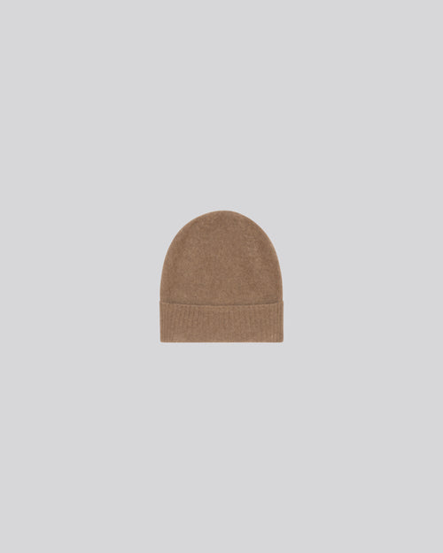 Gorro beige de lana Raccon / Poliamida - MAJESTIC FILATURES