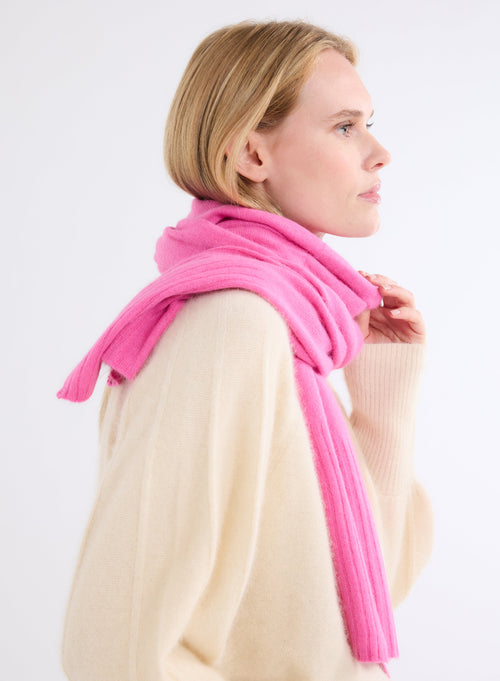 Pink Raccoon / Polyamide Scarf - MAJESTIC FILATURES