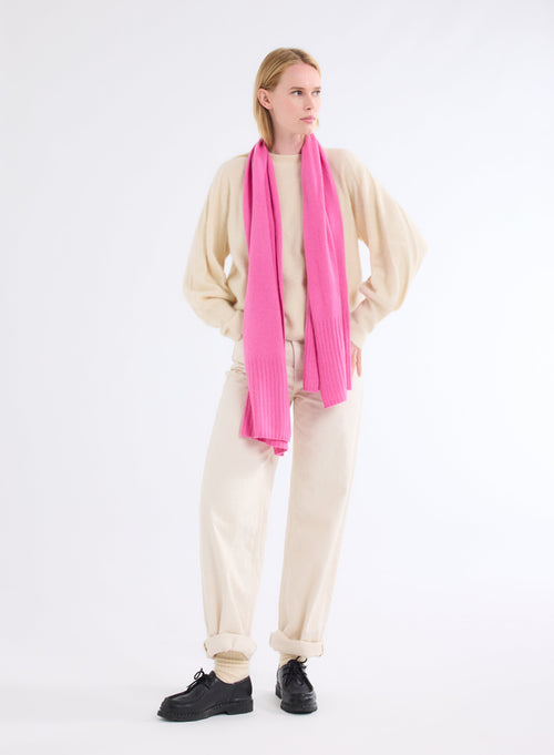 Pink Raccoon / Polyamide Scarf - MAJESTIC FILATURES