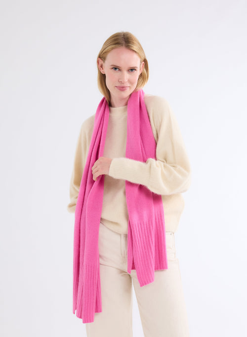 Pink Raccoon / Polyamide Scarf - MAJESTIC FILATURES