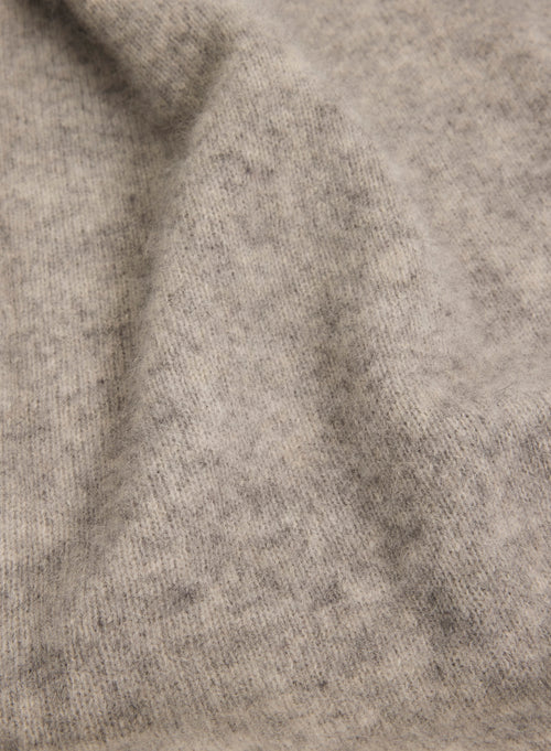 Long-sleeved grey cardigan - MAJESTIC FILATURES