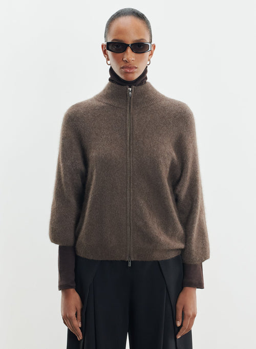 Gilet en raccoon et polyamide - MAJESTIC FILATURES